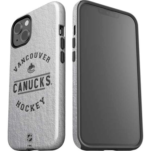NHL Vancouver Canucks Black Text iPhone 15 Impact Case